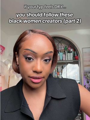 who are some of your favorite black girls creators? 👀 here are some of mine: @Dr. Drea @@crystaluncut @Jasmine Adetunji @Les @Theeeartist___🦋  #blackgirltiktok #blackgirlmakeup #blackgirlluxury 