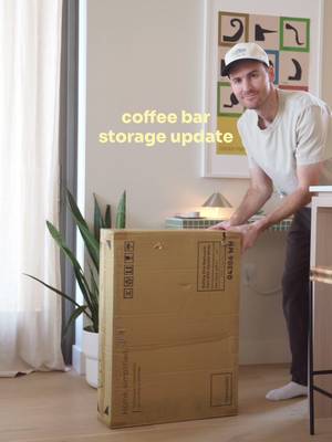 Found the perfect solution for storage under my coffee bar from @Yamazaki Home  - - - - #coffeebar #coffeeathome #coffeecorner 