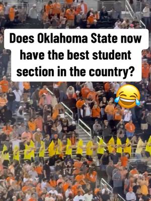 Oklahoma State students  really made a banana suit  conga line 😂  (via X/OSUAthletics) #oklahomastate  #conga  #CollegeFootball   @FanDuel 