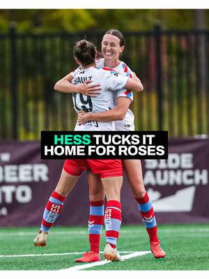 Alexandria Hess is the beneficiary of a defensive blunder and tucks the ball home for a Montréal lead!