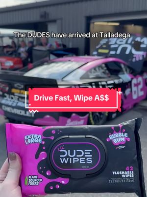 Bubble bum has made its nascar debut #dudewipes #nascar 