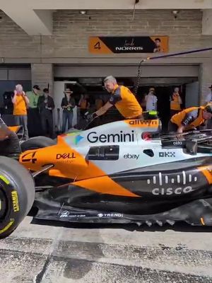 Our version of ‘jacked up’ 😏 #McLaren #F1 #USGP #googlegemini 