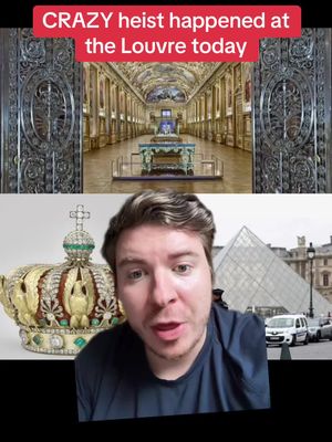 Massive heist by “professional operation” happened at the Louvre today in Paris!!!