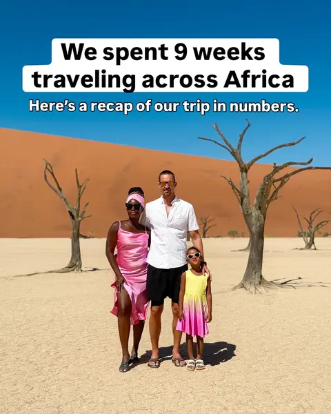 We spent 9 weeks traveling across Africa— here’s my recap in numbers [Save + Share] One of the biggest reasons we embarked on our 5 month round the world trip was to spend more time on the African continent.  If you’ve ever planned a trip to it you’ll know that it can be challenging to visit if you’re short on time or money.  Which is why we were so thrilled to be able to spend such a big chunk of time there this time around! With that said, despite spending nearly 2.5 months exploring 12 countries, we barely scratched the surface! Already looking forward to heading back (and hopefully getting to see more of West Africa since due to timing and logistics it wasn’t possible on the last trip).  What questions do you have for me? Does anything you see here surprise you? And have you been to any of these places? #familytravel #rtwtrip #traveladvice #travelwithkids #africa #africatravel #miamiinfluencer