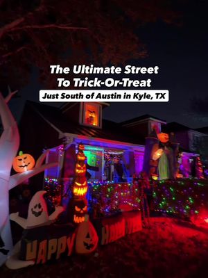 This block of McGarity Street in Kyle’s Plum Creek neighborhood goes all out 👻🎃 every year for Halloween. It’s free to visit with light shows, walking trails & spooky surprises. Visit if you dare now through Halloween 👀  They’ll also do a huge display for Christmas at the Gingerbread House. 🏡  @The Gingerbread House in Kyle  📍282 McGarity Street, Kyle, Texas 78640 #kyletexas #kyletx #halloweenlights #trickortreat #happyhalloween 