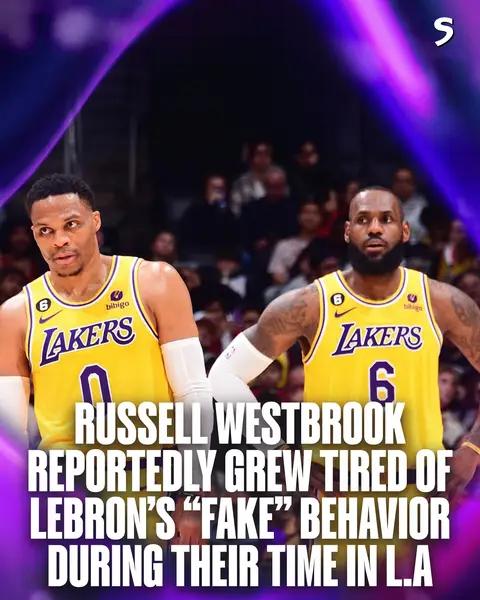 • LeBron quietly pushed for a reunion with Kyrie Irving — a move that would’ve required trading Westbrook, despite publicly denying it. • LeBron often said “Let Russ be Russ” in interviews but didn’t actually support him behind the scenes. • During a Lakers team event where Will Smith came to speak, LeBron and AD suddenly walked out before he arrived. Minutes later, they returned acting overly friendly—LeBron dominated the talk, asking questions and quoting movie lines. Westbrook, watching in disbelief, told a teammate after: “I hate that fake sh*t. I just can’t do it.” • Westbrook saw multiple examples of LeBron misrepresenting himself — like claiming The Godfather was his favorite movie but not knowing a single line, carrying The Autobiography of Malcolm X to interviews without being able to discuss it, and even saying he predicted Kobe’s 81-point game. These moments made Russ view LeBron as inauthentic.