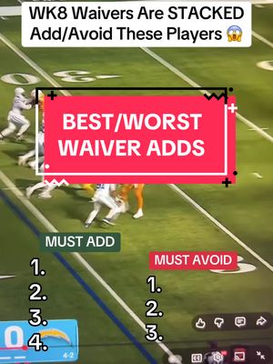 DO NOT add these traps on the waiver wire WK8 👀 #tiktokwidereceiverscampaign #fantasyfootballwaiverwire #fantasyfootball #fantasyfootballweek8