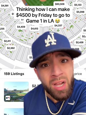 Barring Toronto wins tonight—I’m gonna have to start a Go-Fund Me and crash on some couches in LA 😭 Who’s got me? #dodgers #WorldSeries #MLB #baseball #tickets 
