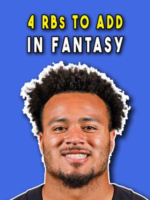 4 running backs you need to add in your fantasy football league before your friends do #fantasyfootball 