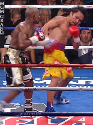 LEGENDARY 🗣️ Pacquiao vs Mayweather with no commentary! #toprank #trboxing #boxing #legends #classic 