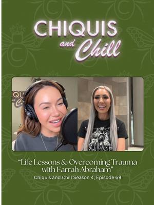 Many of you will know her from MTV's #TeenMom or #16andPregnant, but on this episode of #ChiquisandChill, @Farrah Abraham opens up about some of the lessons she's learned since then ❤️ Listen to the episode now on the @Iheartradio app or wherever you get your podcasts. #chiquis #farrahabraham 