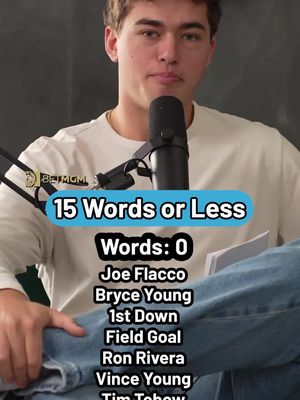 playing 15 words or less #nfltrivia #15wordsorless