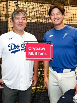 MLB fans are some of the biggest crybabies and complaining about the wrong things #losangelesdodgers #dodgershistory #hideonomo #japanesebaseball #shoheiohtani 