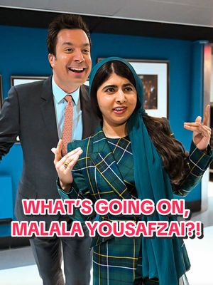 What’s going on, @Malala Yousafzai?! #FallonTonight #TonightShow #MalalaYousafzai #JimmyFallon 