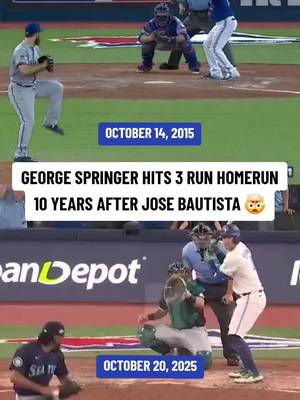 THEY BOTH DID IT IN THE 7TH INNING TO GIVE TORONTO THE LEAD #baseball #MLB #mlbplayoffs #torontobluejays #toronto