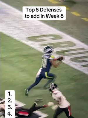 Top 5 Waiver Wire Defenses for week 8 Fantasy Football #walterpicks #fantasyfootball #defense #waiverwire #fantasyfootballtips 