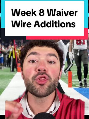 Your BEST Options for Week 8 Waiver Wire Fantasy Football Additions 📈📈📈 #nfl #football #fyp #fantasyfootball #fantasyfootballtips 