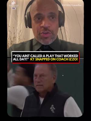 Tom Izzo is NO JOKE at Michigan State. But KT had to snap back 😤  #NBA #michiganstatebasketball #basketball #fyp #entirelynba         