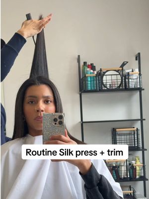 I can now look forward to getting my silk press and trims. #silkpress 