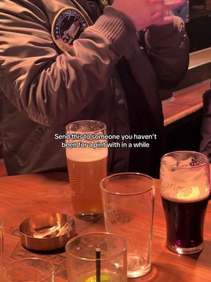 Just remember the best part of drinking is the social connection, not the alcohol #pints #beer #pubculture #londonpub #london 