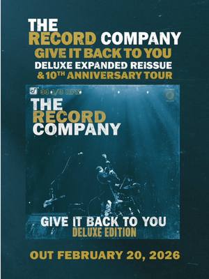 🎂 Our debut album GIVE IT BACK TO YOU turns 10 in February !! 🎂 Strap yourselves in — this is one helluva an announcement.  First, we’re excited to announce the Give It Back To You 10th anniversary TOUR.  Second, we’ll be dropping the 10th Anniversary Expanded Deluxe Edition REISSUE on VINYL / CD / streaming — on February 20 2026! OK, now the details: 📆 The Anniversary Tour dates announced today (hit TOUR LINK IN BIO for full itinerary).  🛣️When we hit the road in January, we’ll be playing Give It Back To You in its entirety, plus fan faves and deep cuts. 💿 ⚫️ The 10th Anniversary CD and 2LP versions include loads of bonus material: the legendary 2013 Living Room show, captured in the very room where the album was recorded at Alex’s old house.  📱The digital version of the reissue has all that PLUS additional live versions of songs, covers, and alternate mixes of album tracks.  🎯 PREORDER the reissue on CD and 2LP vinyl directly from us on our web store (link in bio). 🎟️ PRESALE TICKETS for the 10th Anniversary Tour are available NOW, using the code TRC2026 at TheRecordCompany.net/tour