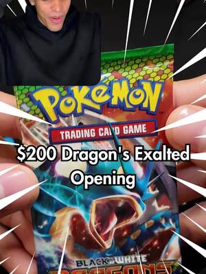 We opened a $200 Dragons Exalted pack… and then one of our own from Packz. Only one of them ended up turning a profit 👀💸 Which one do you think paid more? 👇 #packz #pokemoncards #packopening #pokemon #tradingcards
