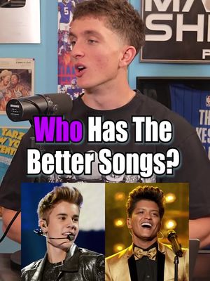 Who Has The Better Songs Bruno Mars Vs Justin Bieber? #fyp #music #game #justinbieber #brunomars 