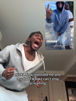 @Nicki Minaj reposted me and my dad TikTok 😭😭😭