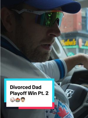 We’re heading to the World Series… You can thank me for that. ⚾️🏟️👨🏻 w/ @Lindsay Stone  #divorceddad #divorced #bluejays