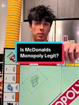 Is it possible to win McDonald’s monopoly? #mcdonalds #mcdonaldsmonopoly #mcdonaldschallenge #monopolychallenege 