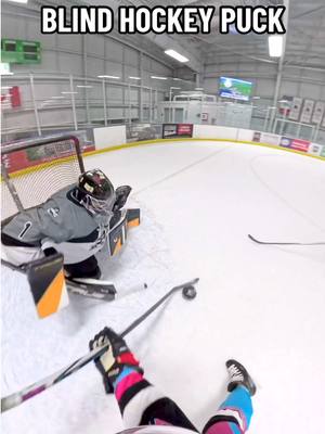 Game action using a Blind Hockey Puck #hockey #pavelbarber #blind #visuallyimpaired 