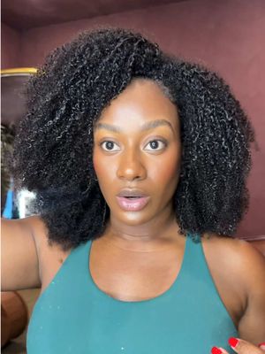 Had 10 minutes to get ready and low key! These clip ins ate! #kinkyhair #shorthair #clipins 