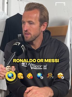 Harry Kane can’t choose between Lionel Messi and Cristiano Ronaldo in these quickfire questions 🔥@STATSports  Train Like The Pros. You can purchase STATSports Academy now via statsports.com/academy #football #Soccer #fcbayern #bundesliga 