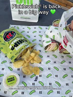 pickle like you’ve never pickled before 💚 the Picklewich® is back starting 10/27