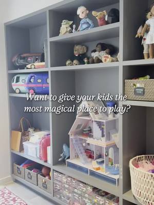 Comment "playroom" for all of our secrets to a tidy playroom that actually stays organized! There’s something truly magical about walking into a playroom and seeing it come alive through your kids’ eyes. 🧸