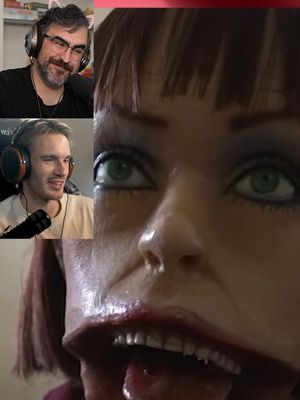 Had to get @pewdiepie opinion on a Doll Mom Marries Alien 👽 Gives Zombie Wife New Face Full video on YouTube! ➡️ Link in Bio! #cinnamontoastken #pewdiepie #commentary #funny #youtuber