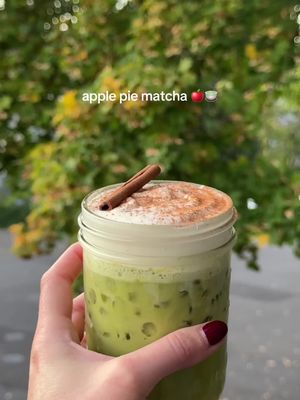 drinkable apple pie? yes pls! 🍎🍵 make an Apple Pie Iced Matcha with us: 🍂 Ingredients: for the Apple Pie Syrup: - 1 honeycrisp apple, cut - 1/2c brown sugar - 2 cinnamon sticks (or 1/4 tsp cinnamon) - 1/2c water - 1tsp vanilla bean paste (or extract) for the drink & cold foam - 3 TBSP Clevr Matcha SuperLatte mix - 6oz water - 3tbsp heavy cream (or non-dairy coconut cream) - 2tbsp milk of choice - 1tbsp apple pie syrup - cinnamon powder (optional for garnish) 🍂 Instructions: - Make your apple pie syrup by combining your cut honeycrisp apple, brown sugar, water and cinnamon sticks in a pot.  - Simmer over low heat for 15-20 minutes, until your apples are soft. - Remove from heat, and add your vanilla bean paste.  - Stir until well combined.  - Carefully strain your syrup into a jar, allow to cool then refrigerate. (Good for about 10 days) - Make your apple pie cold foam by combining heavy cream, milk and apple pie syrup (up to your level of sweetness).  - Froth until the cold foam becomes light and fluffy, nearly doubling in size. - Make your matcha latte by frothing Matcha SuperLatte mix and water until well combined.  - Add ice and top with cold foam, cinnamon stick, and a dash of cinnamon powder for garnish.  Enjoy! 🍎