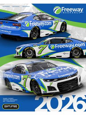 IT’S BEAUTIFUL!!! @Freeway Insurance @Daniel Suárez #nascar #spiremotorsports #fyp #foryou 