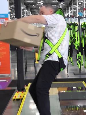 Slip and fall testing! Learning to walk on slippery surfaces the way Amazon teaches their delivery drivers… silly, but fascinating #amazon #delivery #driver #flex #slip 