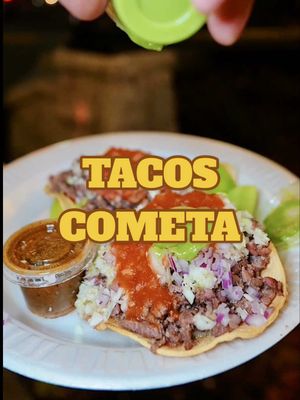 📍Tacos Cometa - Capitol Hill (E Pine St & Nagle Pl)  @Tacos Cometa  What I ordered: - Taco - Vampiro - Quesdilla  - Roasted rice horchata  - Chocolate chip cookie - Chocolate pudding  #carneassada #asadatacos #tacos #carneasadatime #horchata 