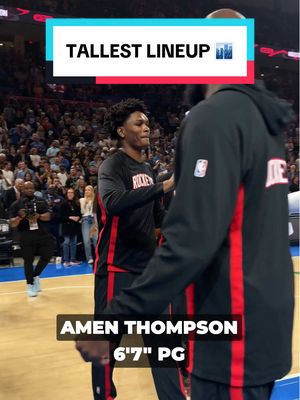 Made @NBA history at last night’s opener with the TALLEST starting lineup since starters were tracked in 1970-71! 