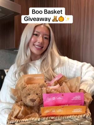 GIVEAWAY 🧸🕯️🧺✨🎃 This is your sign to put together a boo basket this spooky season… or win one? The winner will receive: 🧸 Jellycat Bartholomew Bear 🥭 SuperBelly Mango Passion Fruit Hydration Mix 🍓 SuperBelly Strawberry Hibiscus Hydration Mix 🤎 Vanilla Chai Superfood Latte Blend 🎃 Pumpkin Spice Superfood Latte Blend ☁️ Cloud Mug ✨ Rhode Peptide Lip Treatment 🕯️ Vanilla Candle How to win: 1.Follow @itsblume on TikTok and Instagram 2.Like and save this post 3.Tag your friends (unlimited entries) BONUS 5 entries: Share this post to your IG story and tag us @itsblume This giveaway is open to Canadian and US residents only and ends on 10/29/2025 at 11:59pm PT. 1 winner will be notified via direct message from the official @itsblume account! Please be careful of fraudulent messages. This giveaway is in no way sponsored, endorsed, administered by, or associated with Facebook, Instagram, or TikTok. #jellycat #boobasket #boobasketideas #rhode #electrolytes 