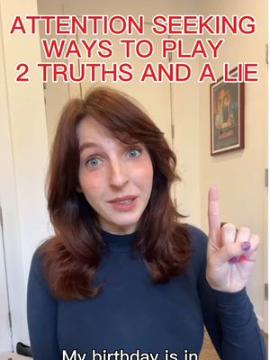 Comment below your attention seeking two truths and a lie!!!!! #comedy 