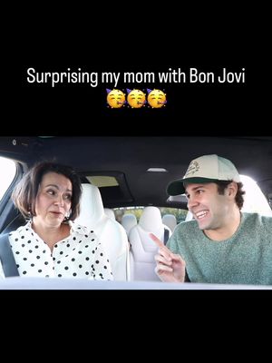 my mom has only ever asked me to surprise her with one celebrity!! Safe to say this was one of the best moments of her life hahaha @Bon Jovi 