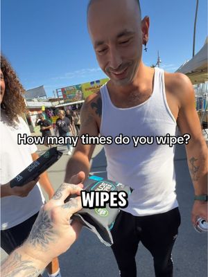 He said he DOESN’T wipe?! #dudewipes 