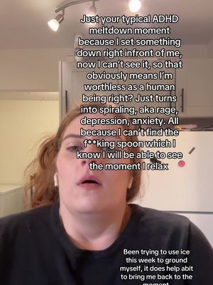 It’s not that, that particular moment was the end of the world, it’s that it’s the 100000x that day that sets me over #adhdwomen #adhdobjectinvisibility #adhdoverwhelm 
