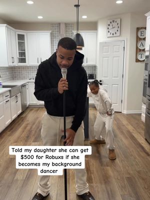 Told my daughter she can spend $500 on Robuxs if she became my background dancer 😂😂😂 #backgrounddancer 