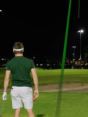Drew Stoltz does NOT like the 6th hole at Grass Clippings Rolling Hills... #golf #fyp #grassleague #par3 #goodgood #nightgolf