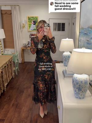Replying to @cece it's giving alll of the practical magic vibes!😍 SO perfect for the holidays too!! Wearing size M and I'm 5'9! #fallfashion #weddingguestdress #affordablefashion #fallwedding #boujeeonabudget 