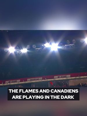 The Flames and Canadiens are starting the first period in the dark 😳 🎥: Sportsnet
